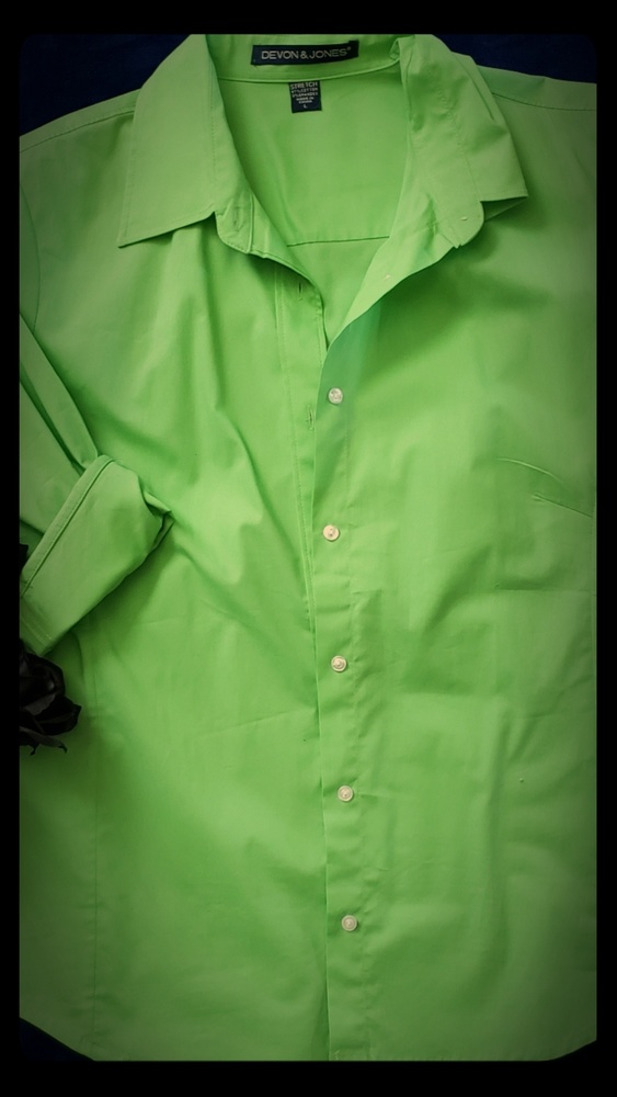Devon & Jones stretch button down blouse
